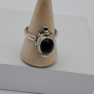 Poison Box Garnet Ring - Protection & Healing Jewelry
