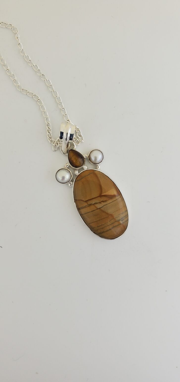 Sands of Time Pendant – Elegant Sterling Silver Jewelry