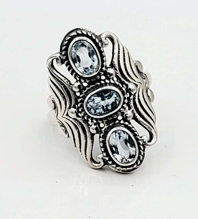 Aqua Saddle Gemstone